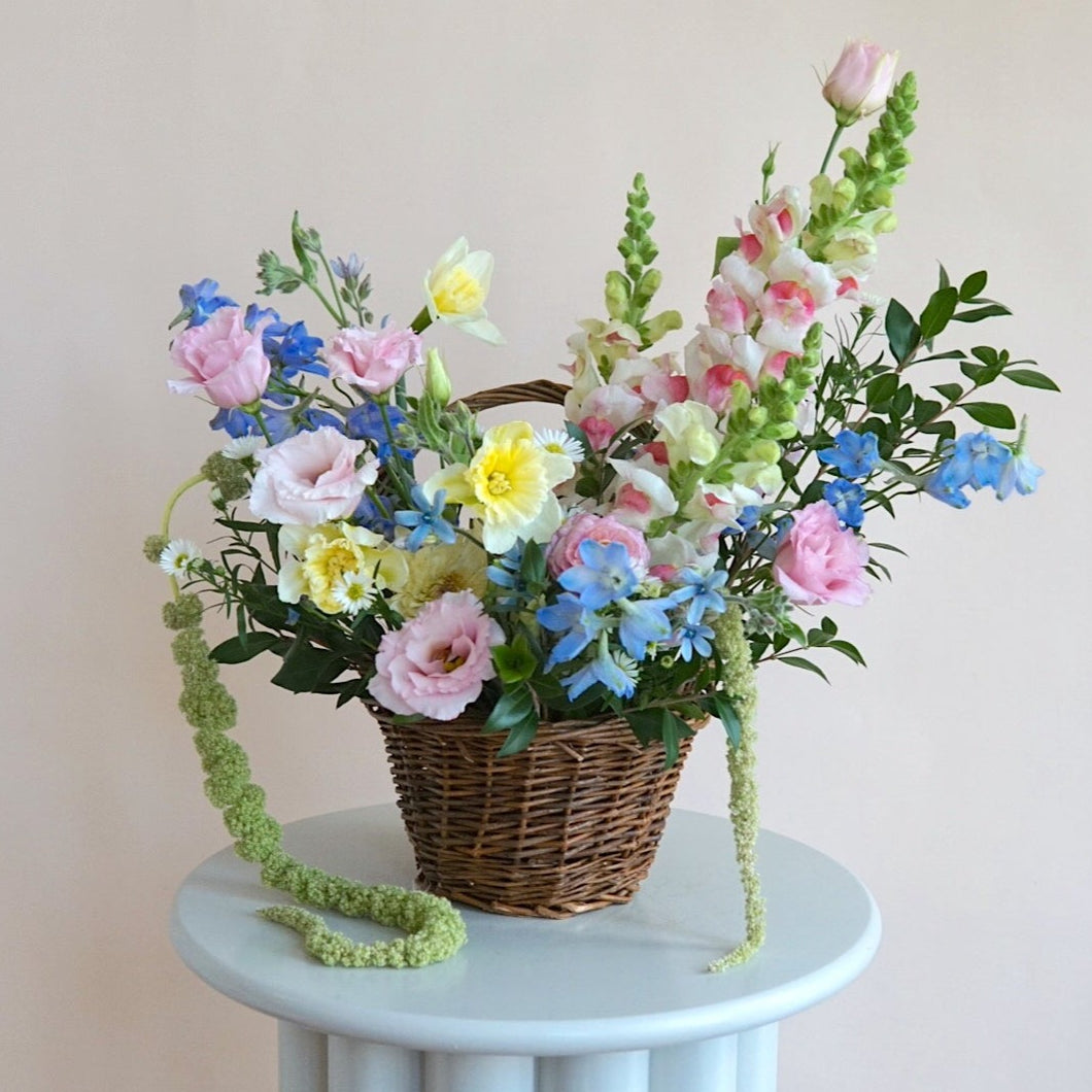 Basket of Blooms: Spring Hues