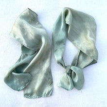 Load image into Gallery viewer, Botanically Ice Dyed Silk Ribbon Scarves - Assorted Colors