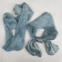 Load image into Gallery viewer, Botanically Ice Dyed Silk Ribbon Scarves - Assorted Colors