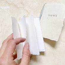 Load image into Gallery viewer, Vow Book - Handmade Paper