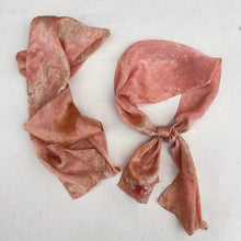 Load image into Gallery viewer, Botanically Ice Dyed Silk Ribbon Scarves - Assorted Colors
