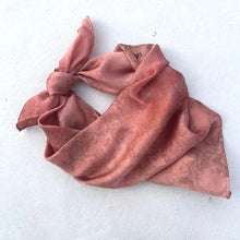 Load image into Gallery viewer, Botanically Ice Dyed Silk Bandana Scarves