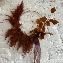 Load image into Gallery viewer, Everlasting Wreath - 12 in Gold Hoop