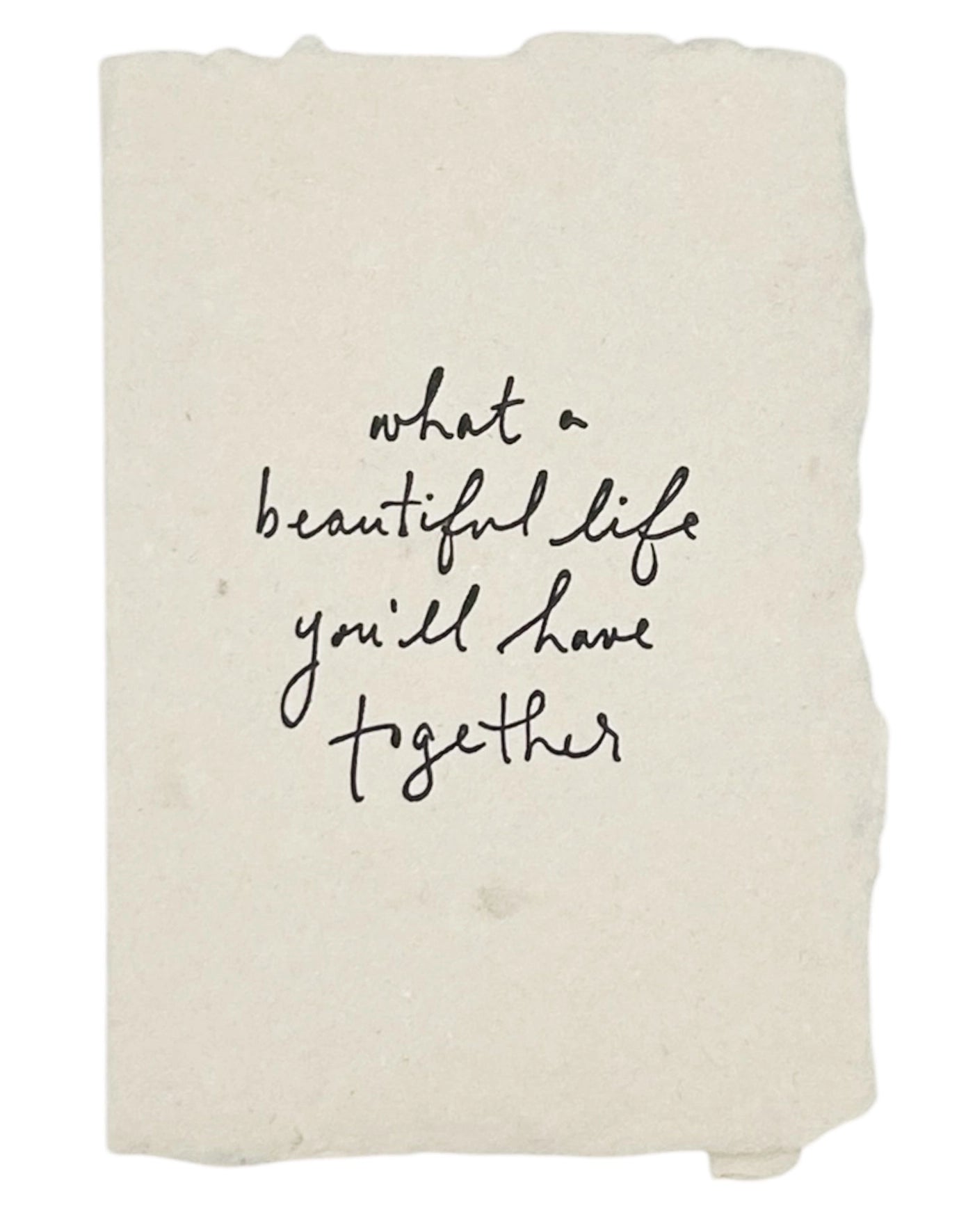 What A Beautiful Life Together Card