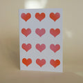 '12 Hearts' Greeting Card
