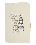 Happiest Wishes Wedding Cake Card