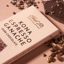 Load image into Gallery viewer, Gourmet Kona Espresso Ganache Dark Chocolate Bar
