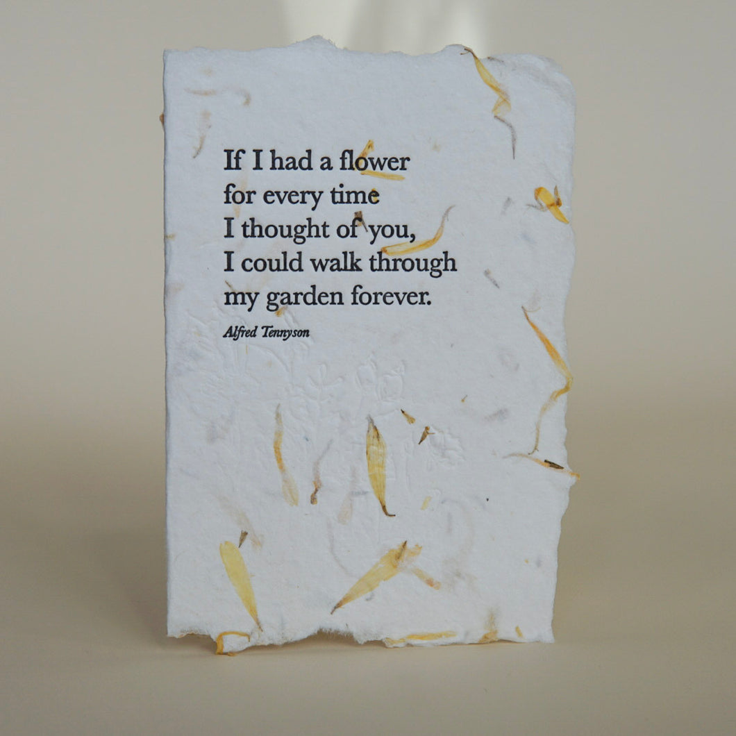 If I Had A Flower... Card