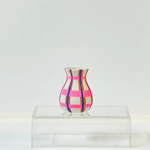 Plaid Mini Vase