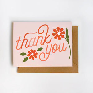 'Thank You' Greeting Card