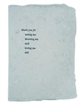 Seeing, Knowing, and Loving Card