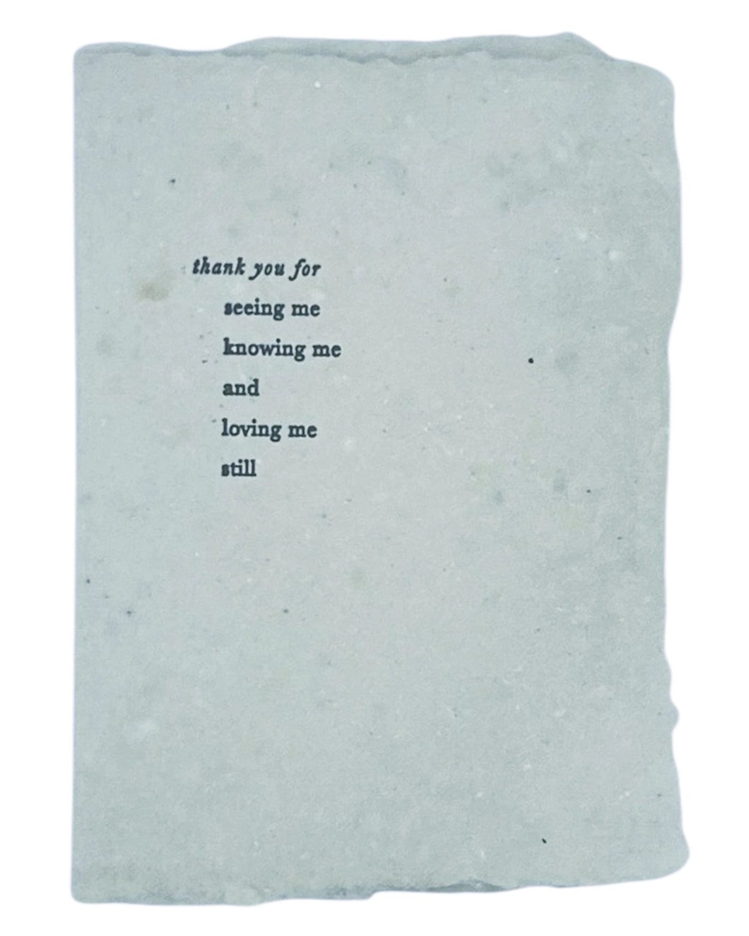 Seeing, Knowing, and Loving Card