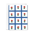 Floral Gingham - Greeting Card