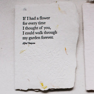 If I Had A Flower…