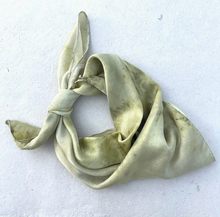 Load image into Gallery viewer, Botanically Ice Dyed Silk Bandana Scarves
