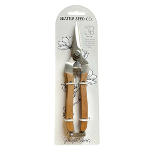 Straight Shears - Wooded Handle