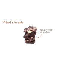 Load image into Gallery viewer, Gourmet Lemon Satin Crème Dark Chocolate Bar
