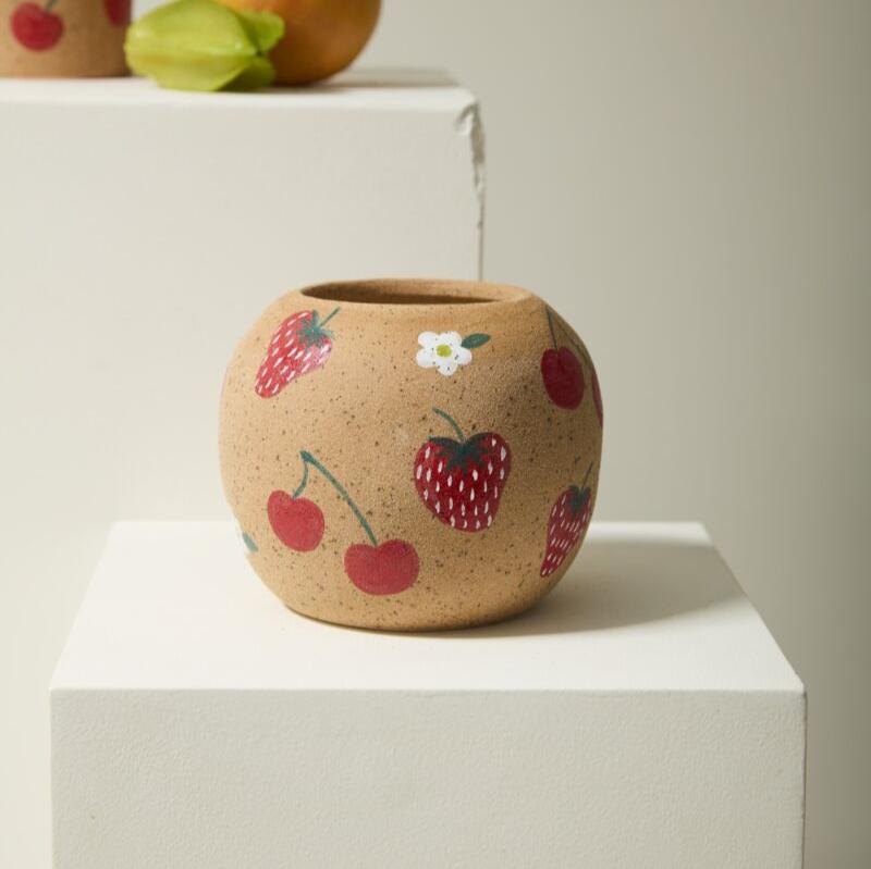 Cherry & Strawbs Bowl Vase