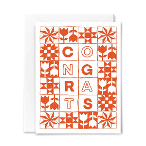 Congrats Quilt Card