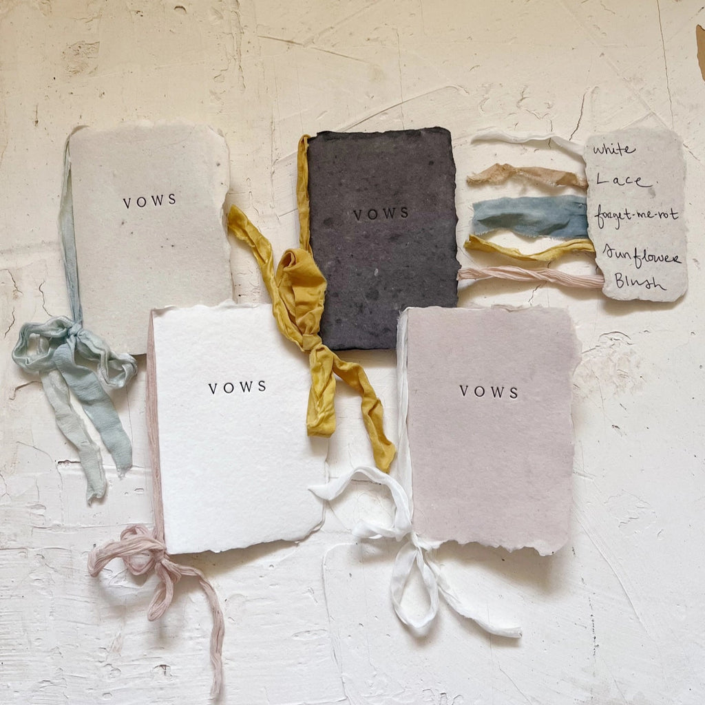 Vow Book - Handmade Paper