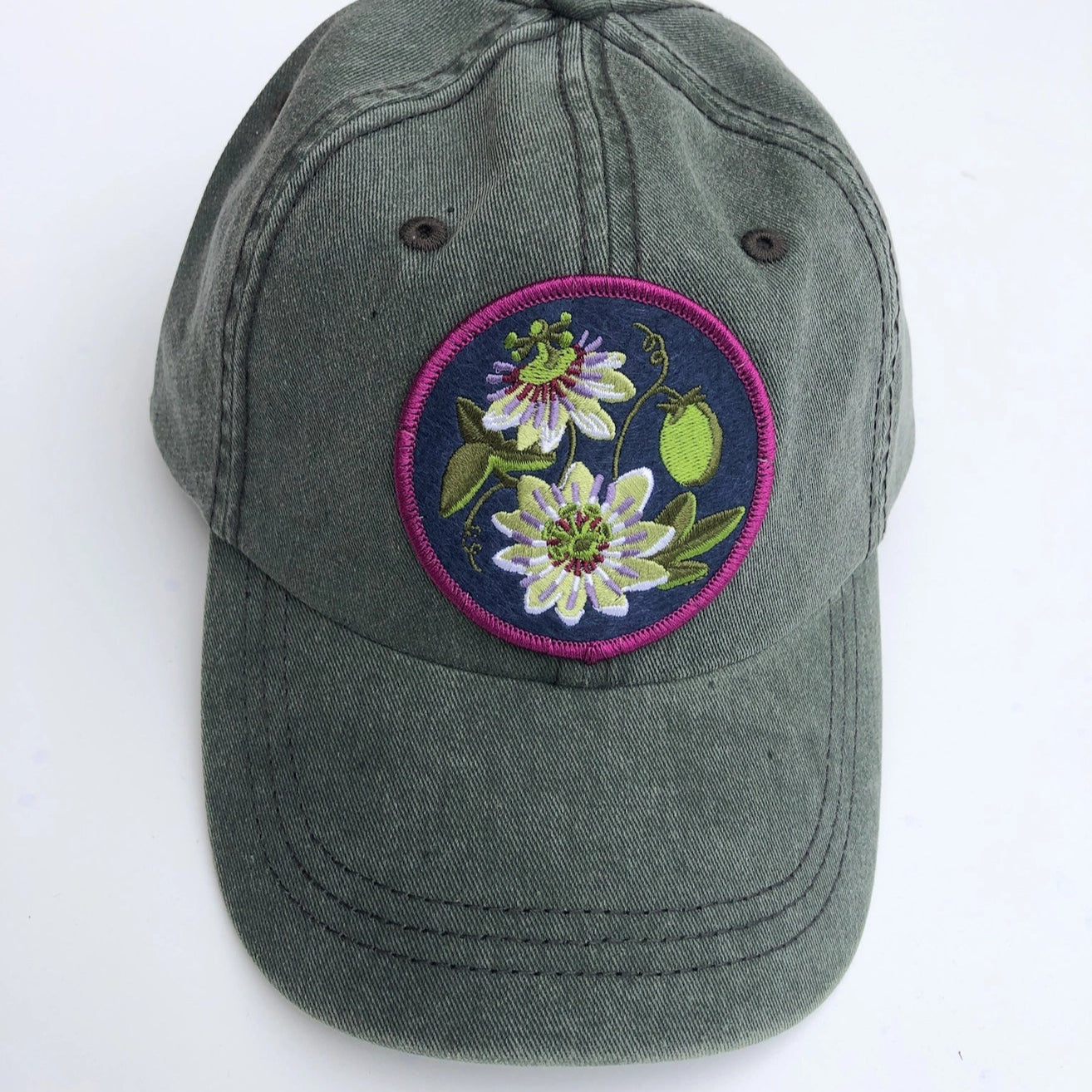 Passionflower - Embroidered Baseball Hat
