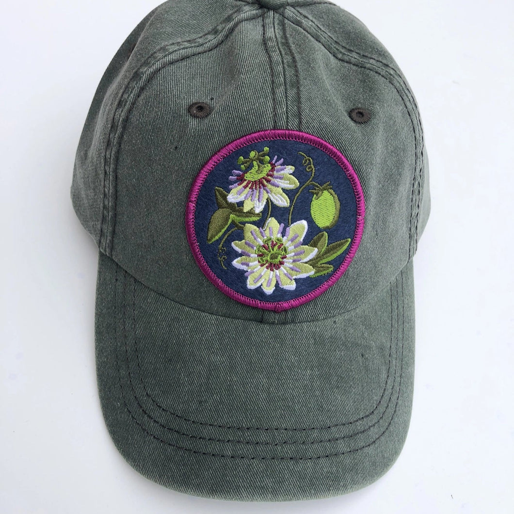 Passionflower - Embroidered Baseball Hat