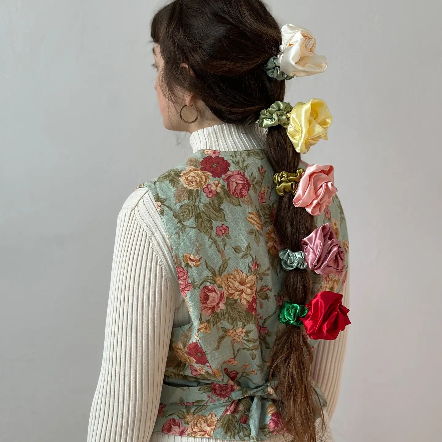 Chunky Rosette Scrunchie