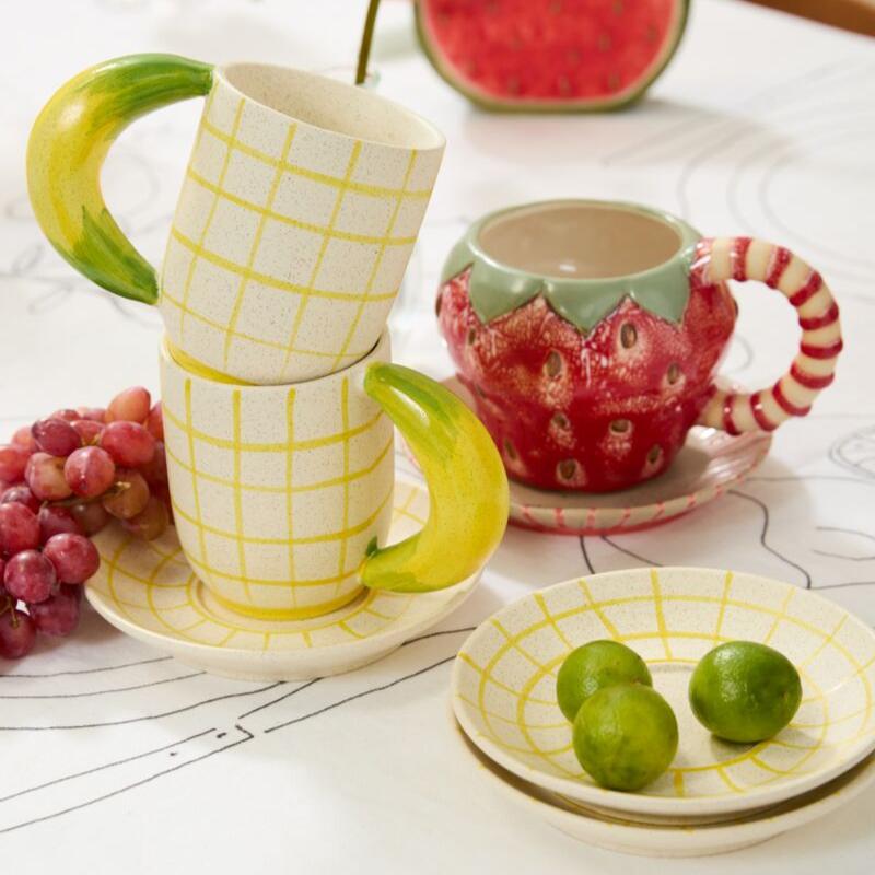 Fresh Fruit Mug & Saucer
