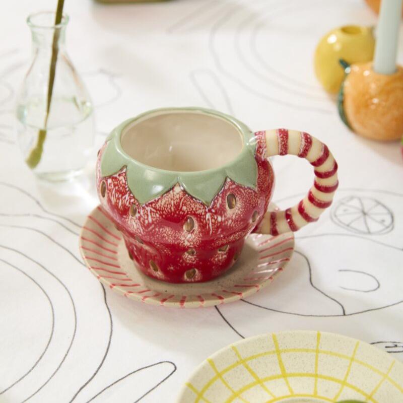 Fresh Fruit Mug & Saucer