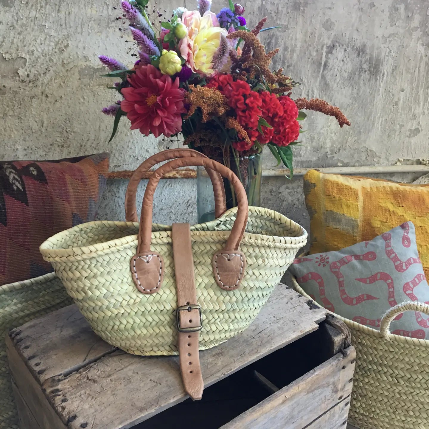 Handwoven Mini Market Tote