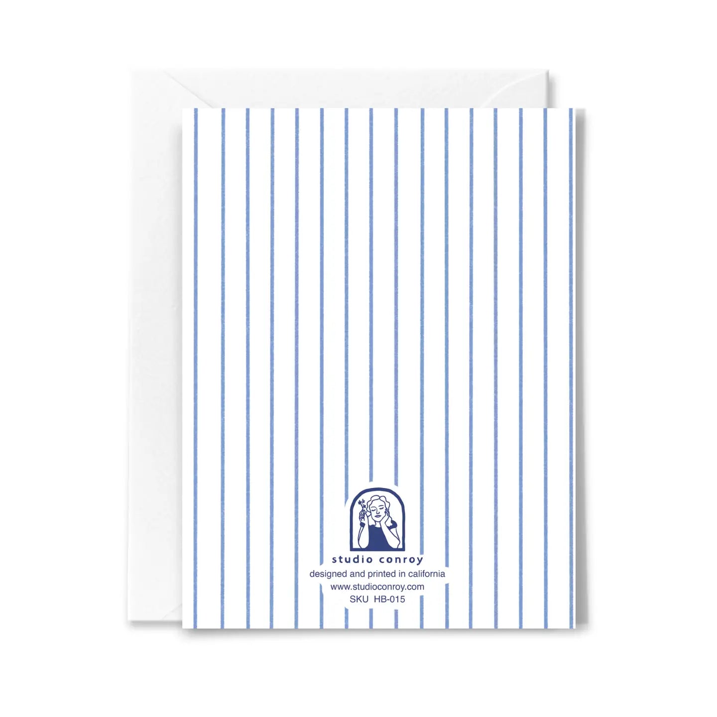 Bow & Tulip Birthday Card