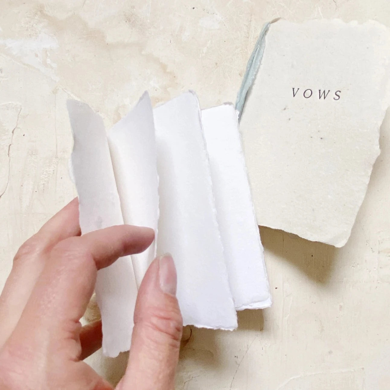 Vow Book - Handmade Paper