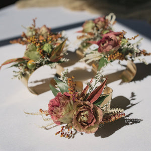Corsage Cuff - Dried Florals (Assorted Colors)